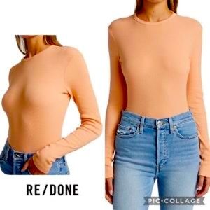 505 slim long sleeve re/done x hanes. Super flattering fit!